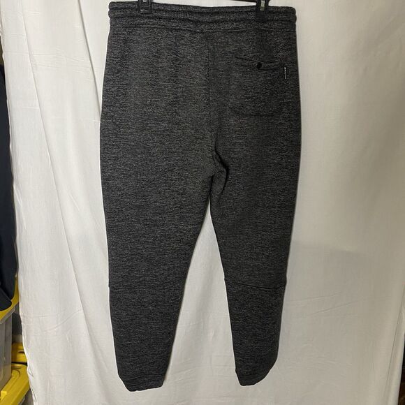 BROOKLYN CLOTH MFG CO Fleece Lined Jogger Sweatpants Tapered Leg Mens L Gray - Picture 2 of 11